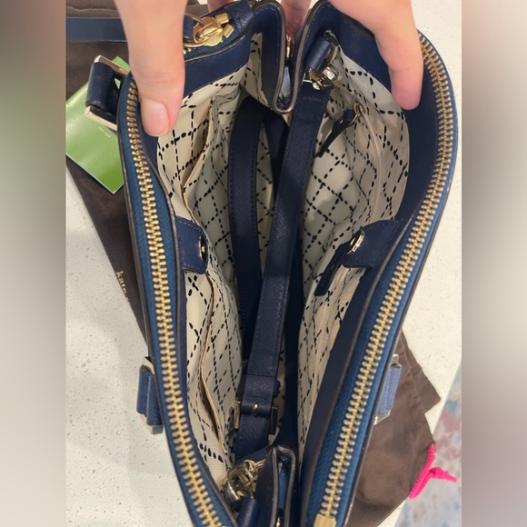 Kate Spade Newbury Lane Loden Purse - French Navy - Picture 2 of 3